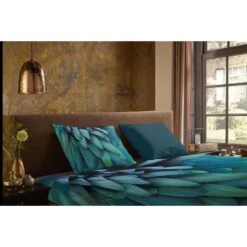 Pure Dekbedovertrek "Heather" - Petrol - (140x220 Cm) -Knusse Nacht 1000084879 0110