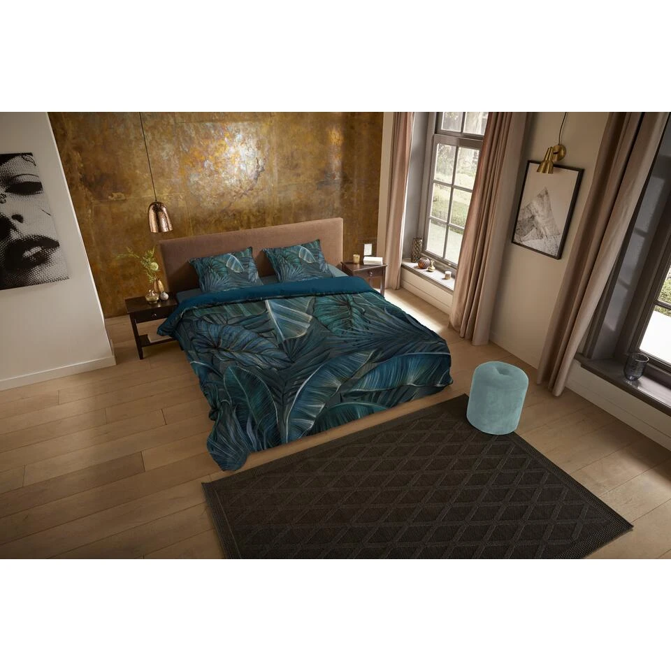 Pure Dekbedovertrek "Joost" - Petrol - (200x220 Cm) 4 Pure Dekbedovertrek "Joost" - Petrol - (200x220 Cm) - Afbeelding 2