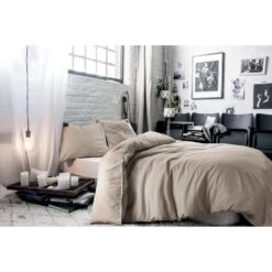 BLCKOUT Dekbedovertrek Oslo - 240x200/220 - Zand -Knusse Nacht 1000086679 0101