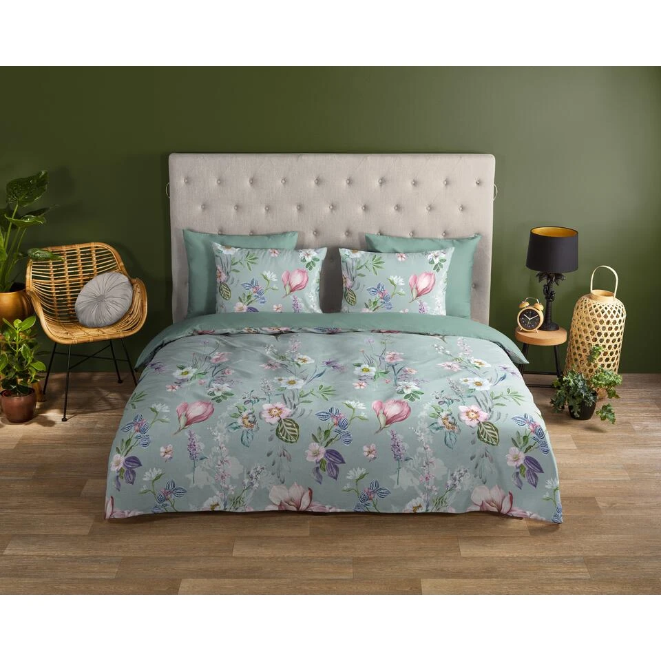 Good Morning Dekbedovertrek "Vera" - Multi - (140x220 Cm) 4 Good Morning Dekbedovertrek "Vera" - Multi - (140x220 Cm) - Afbeelding 2