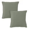 Matt & Rose Set Kussenslopen Mosgroen - 65 X 65 Cm - 100% Linnen