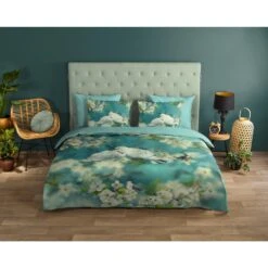 Good Morning Dekbedovertrek "Loving" - Aqua - (140x220 Cm) -Knusse Nacht 1000092748 0101