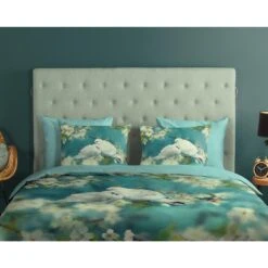 Good Morning Dekbedovertrek "Loving" - Aqua - (140x220 Cm) -Knusse Nacht 1000092748 0110
