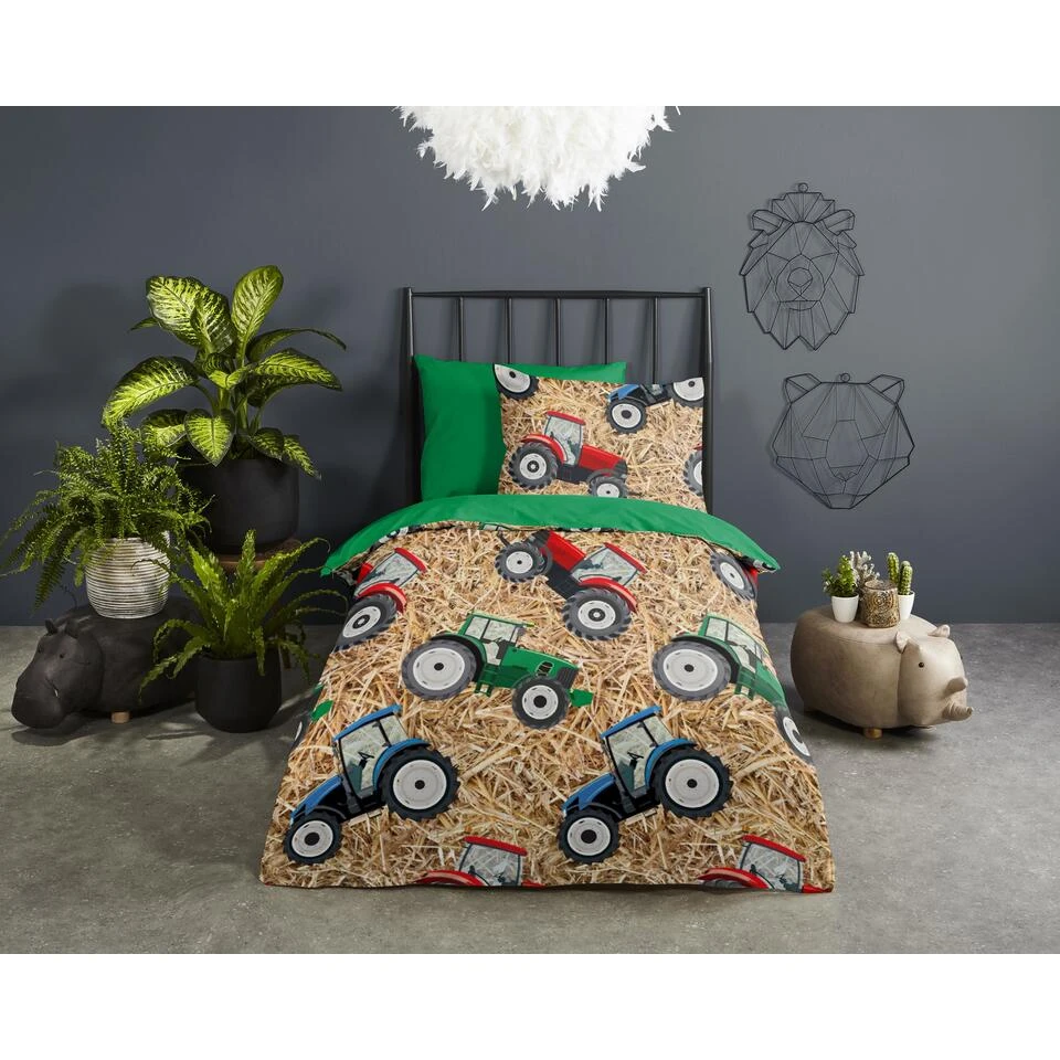 Good Morning Dekbedovertrek "Cas" - Multi - (140x220 Cm) 4 Good Morning Dekbedovertrek "Cas" - Multi - (140x220 Cm) - Afbeelding 2