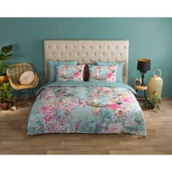 Good Morning Dekbedovertrek "Emma" - Aqua - (200x220 Cm) -Knusse Nacht 1000092758 0101