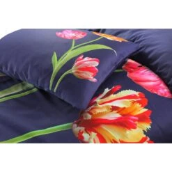 Papillon Dekbedovertrek Tulips - 140x200/220 Cm - Navy -Knusse Nacht 1000093519 0103