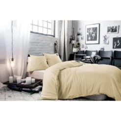 BLCKOUT Dekbedovertrek Oslo - 240x200/220 - Lichtgeel 7 BLCKOUT Dekbedovertrek Oslo - 240x200/220 - Lichtgeel -Knusse Nacht 1000093522 0101