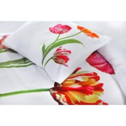 Papillon Dekbedovertrek Tulips - 200x200/220 Cm - Wit -Knusse Nacht 1000093556 0102