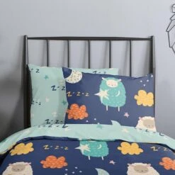 Good Morning Dekbedovertrek "Sheep" - Multi - (100x135 Cm) -Knusse Nacht 1000094436 0102