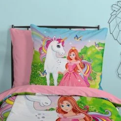 Good Morning Dekbedovertrek "Fairytale" - Multi - (140x220 Cm) 7 Good Morning Dekbedovertrek "Fairytale" - Multi - (140x220 Cm) -Knusse Nacht 1000094438 0101