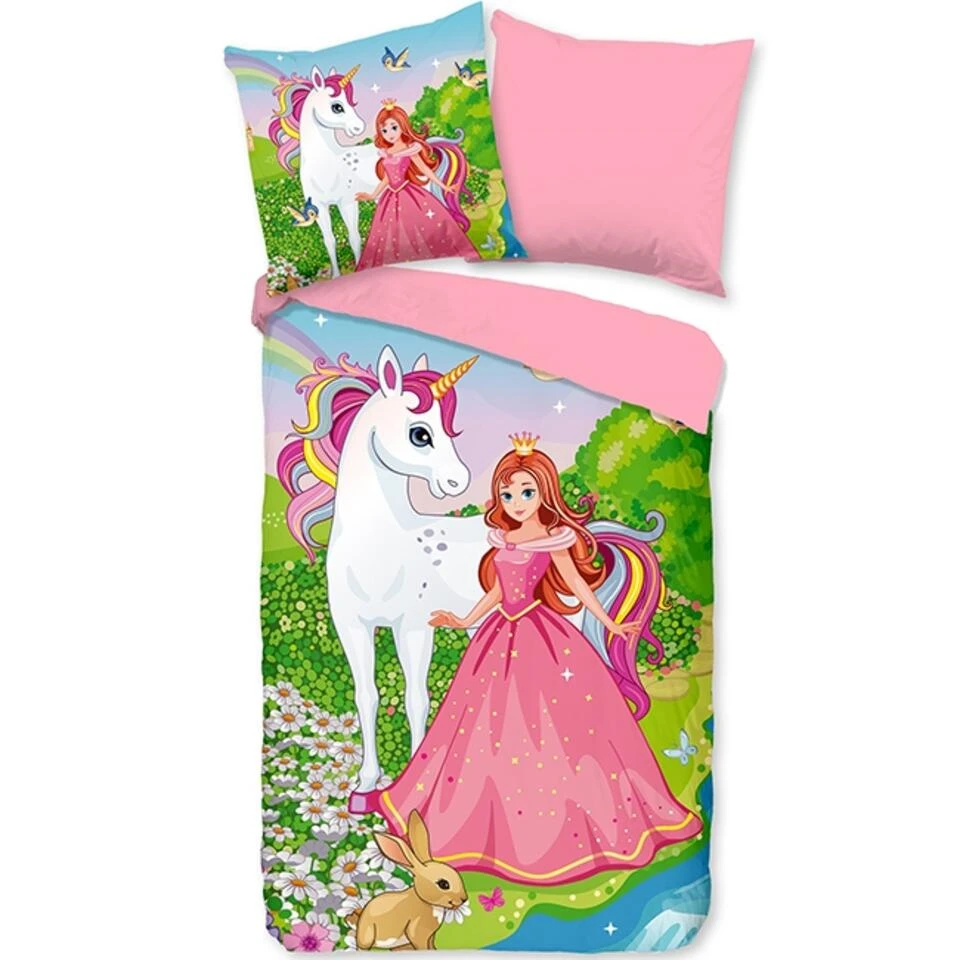 Good Morning Dekbedovertrek "Fairytale" - Multi - (140x220 Cm) 3 Good Morning Dekbedovertrek "Fairytale" - Multi - (140x220 Cm)