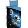 Good Morning Dekbedovertrek "Astronaut" - Blauw - (140x220 Cm) -Knusse Nacht 1000094448