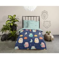 Good Morning Dekbedovertrek "Sheep" - Multi - (120x150 Cm) -Knusse Nacht 1000094450 0101