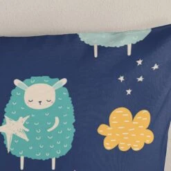 Good Morning Dekbedovertrek "Sheep" - Multi - (120x150 Cm) -Knusse Nacht 1000094450 0103