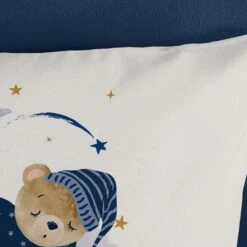 Good Morning Dekbedovertrek "Sleeping" - Ecru - (100x135 Cm) -Knusse Nacht 1000094456 0103