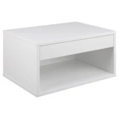 Sohome Hangend Nachtkastje Chantay - Met 1 Lade En Open Vak - Wit