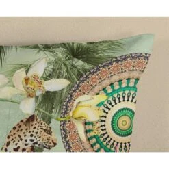 HIP Dekbedovertrek "Abhita" - Groen - (200x220 Cm) 9 HIP Dekbedovertrek "Abhita" - Groen - (200x220 Cm) -Knusse Nacht 1000096051 0111