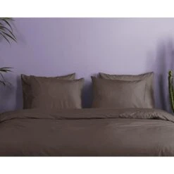 HIP Dekbedovertrek "" - Bruin - (200x220 Cm) -Knusse Nacht 1000096055 0110