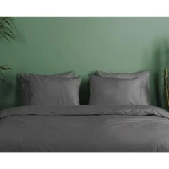 HIP Dekbedovertrek "" - Antraciet - (240x220 Cm) -Knusse Nacht 1000096059 0110