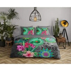 HIP Dekbedovertrek "Thirze" - Multi - (240x220 Cm) -Knusse Nacht 1000096068 0101