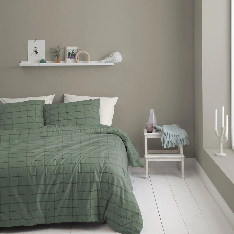 Cinderella Dekbedovertrek Kody - Flanel - 240x200/220 Cm - Green 4 Cinderella Dekbedovertrek Kody - Flanel - 240x200/220 Cm - Green - Afbeelding 2