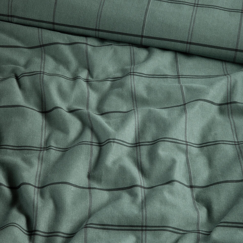 Cinderella Dekbedovertrek Kody - Flanel - 240x200/220 Cm - Green 5 Cinderella Dekbedovertrek Kody - Flanel - 240x200/220 Cm - Green - Afbeelding 3