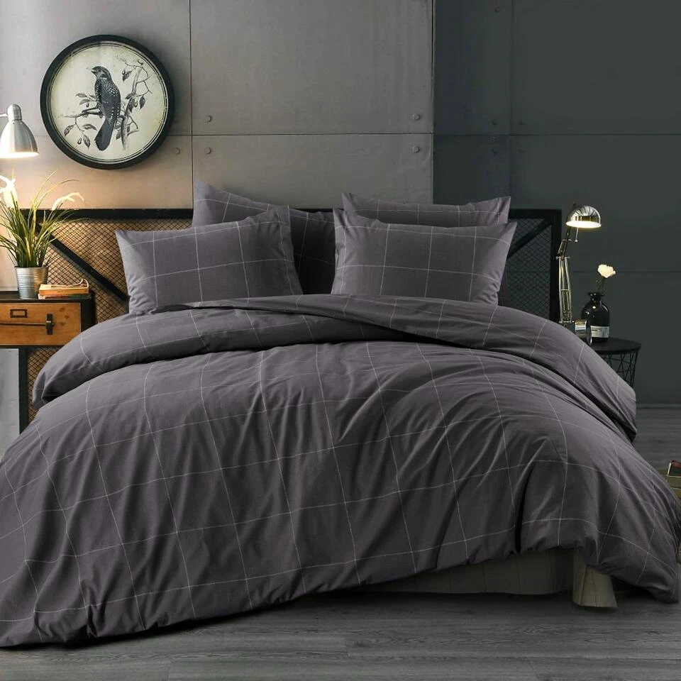 Day Dream Duuk - Dekbedovertrek - Lits-jumeaux - 240x200/220 Cm - Grijs 4 Day Dream Duuk - Dekbedovertrek - Lits-jumeaux - 240x200/220 Cm - Grijs - Afbeelding 2