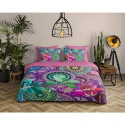 HIP Dekbedovertrek "Axelle" - Multi - (240x220 Cm) -Knusse Nacht 1000097565 0101