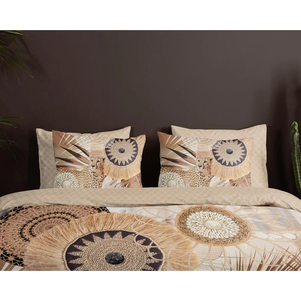 HIP Dekbedovertrek "Raeni" - Taupe - (200x220 Cm) 6 HIP Dekbedovertrek "Raeni" - Taupe - (200x220 Cm) - Afbeelding 4