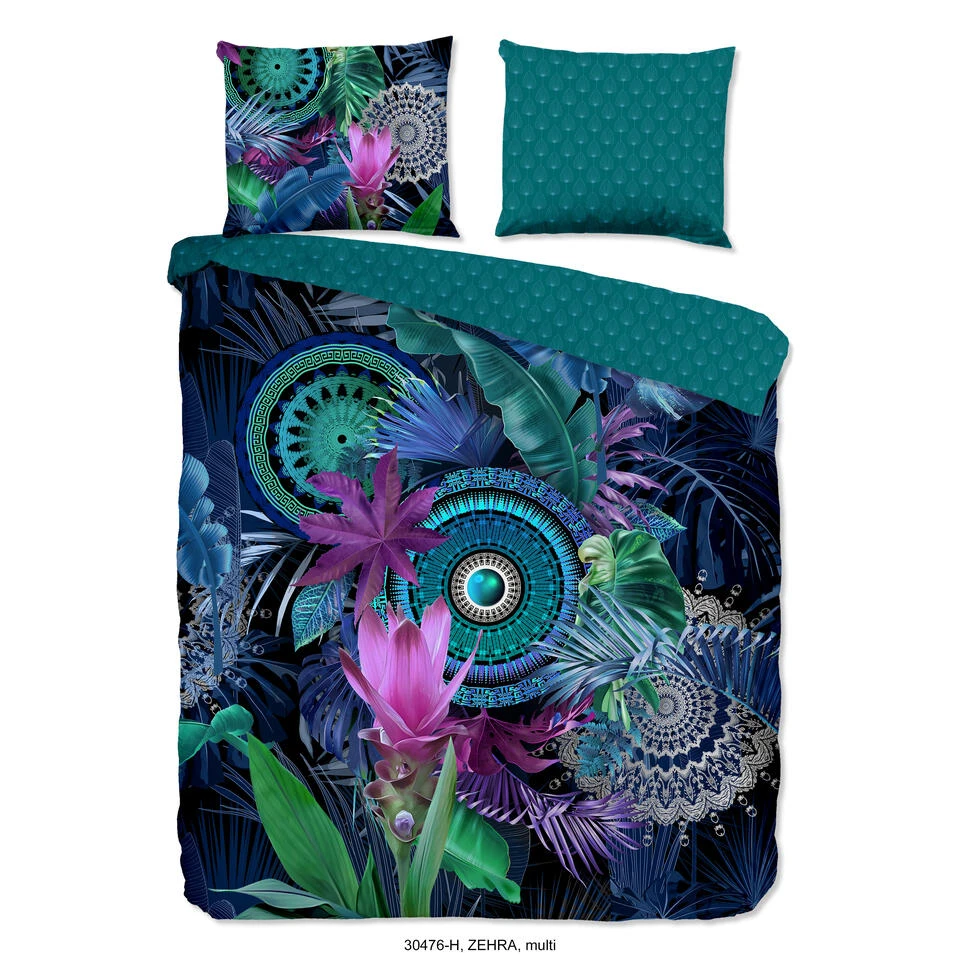 HIP Dekbedovertrek "Zehra" - Multi - (200x220 Cm) 3 HIP Dekbedovertrek "Zehra" - Multi - (200x220 Cm)