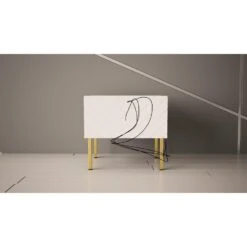 Nachtkastje Gala 45x50x37 Wit 9 Nachtkastje Gala 45x50x37 Wit -Knusse Nacht 1000098223 0103