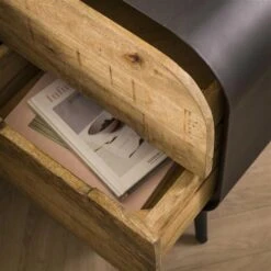 Nachtkastje Industrieel Jenna Mangohout 2 Lades 35x40x60 Cm Mangohout 8 Nachtkastje Industrieel Jenna Mangohout 2 Lades 35x40x60 Cm Mangohout -Knusse Nacht 1000098609 0102