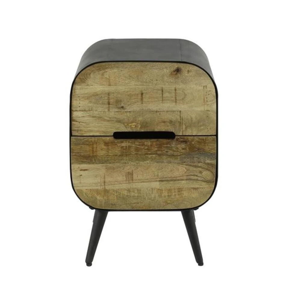 Nachtkastje Industrieel Jenna Mangohout 2 Lades 35x40x60 Cm Mangohout 6 Nachtkastje Industrieel Jenna Mangohout 2 Lades 35x40x60 Cm Mangohout - Afbeelding 4