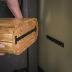 Zwevend Nachtkastje Marie Acaciahout 1 Lade - 31x45x20 Cm - Hout - Bruin -Knusse Nacht 1000098611 0103