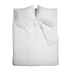 Ambiante Dekbedovertrek Bamboo Uni White-2-persoons (200 X 200/220 Cm)