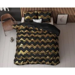 Sleeptime Dekbedovertrek Wave Zwart -1-persoons (140 X 200/220 Cm) -Knusse Nacht 1000098861 0103