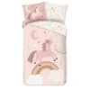 Pure Dekbedovertrek "Deina" - Roze - (135x200 Cm) -Knusse Nacht 1000098866