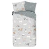 Good Morning Dekbedovertrek "Cira" - Grijs - (140x220 Cm) -Knusse Nacht 1000098867