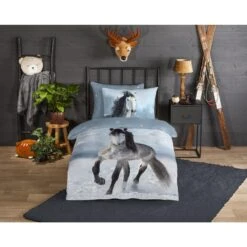 Good Morning Dekbedovertrek "Dreamer" - Grijs - (140x220 Cm) -Knusse Nacht 1000099007 0101