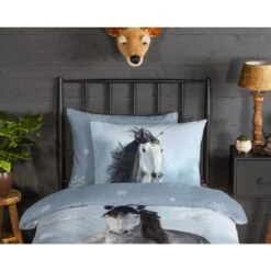 Good Morning Dekbedovertrek "Dreamer" - Grijs - (140x220 Cm) -Knusse Nacht 1000099007 0110