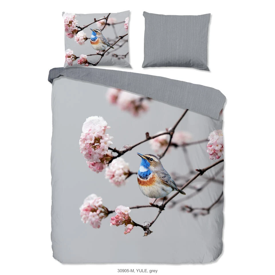 Pure Dekbedovertrek Vogel Blauwborst-2-persoons (200 X 200/220 Cm) 3 Pure Dekbedovertrek Vogel Blauwborst-2-persoons (200 X 200/220 Cm)