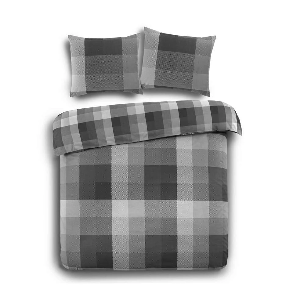 Day Dream Dekbedovertrek Phil - 200x200/220 Cm -Zwart 3 Day Dream Dekbedovertrek Phil - 200x200/220 Cm -Zwart