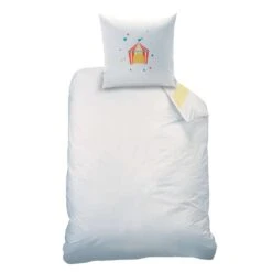 Disney Dumbo Circus - Dekbedovertrek - Eenpersoons - 140 X 200 Cm - Wit -Knusse Nacht 1124001076 0102