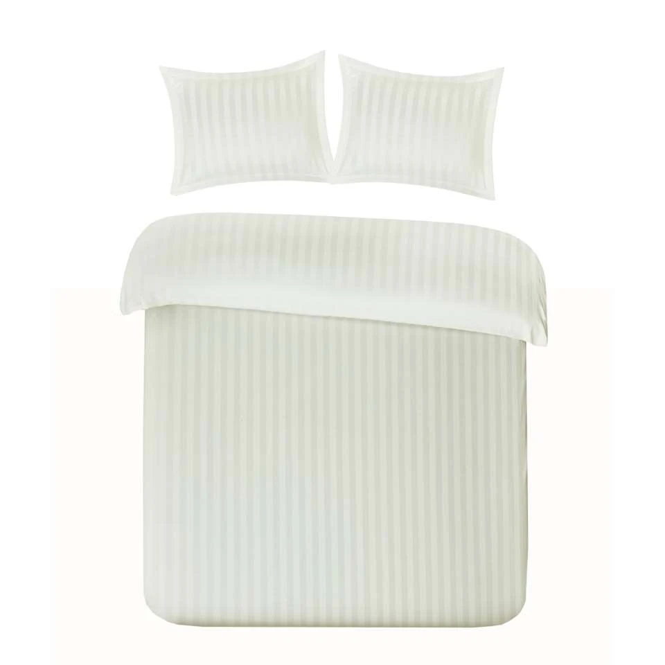 Papillon Dekbedovertrek Satijn Streep - 200x200/220 Cm - Crème 3 Papillon Dekbedovertrek Satijn Streep - 200x200/220 Cm - Crème