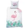 Matt & Rose Flamingo - Kinderdekbedovertrek-140x200cm 1 Matt & Rose Flamingo - Kinderdekbedovertrek-140x200cm -Knusse Nacht 1163117920
