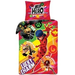 Miraculous Ladybug Kinderdekbedovertrek Lucky Charm - 140 X 200 Cm - Multi -Knusse Nacht 1165555765 0103