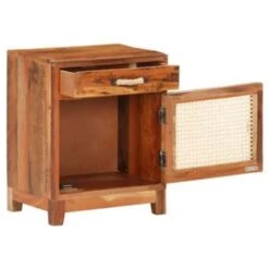 VidaXL Nachtkastje 40x30x50 Cm Massief Gerecycled Hout -Knusse Nacht 1182383867 0103