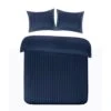 Papillon Dekbedovertrek Satijn Streep - 200x200/220 Cm - Blauw -Knusse Nacht 1188944406