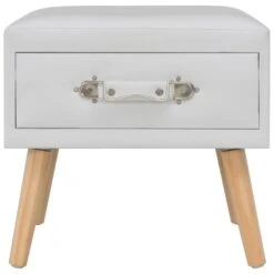 VidaXL Nachtkastjes 2 St 40x35x40 Cm Kunstleer Wit -Knusse Nacht 11e03df34bf04cf788851ddc7edb2936