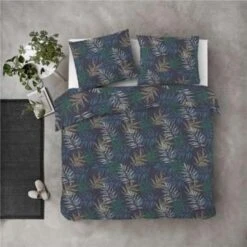 Byrklund - Dekbedovertrek Mysterious Jungle - 200x220 Cm - Blauw / Groen -Knusse Nacht 1201267443 0103